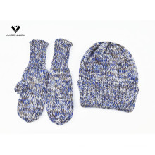 Damen Winter Beanie Hut und Handschuh 2PCS Set